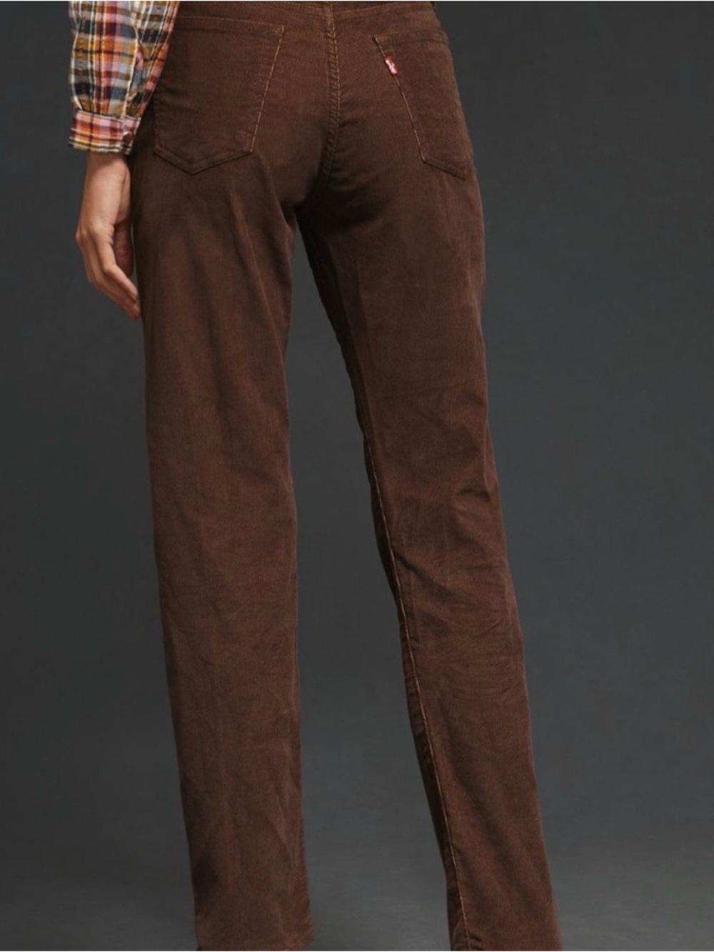 LEVI’S WEDGIE STRAIGHT FIT CORDUROY WOMEN'S PANTS 28 - Picture 4 of 10
